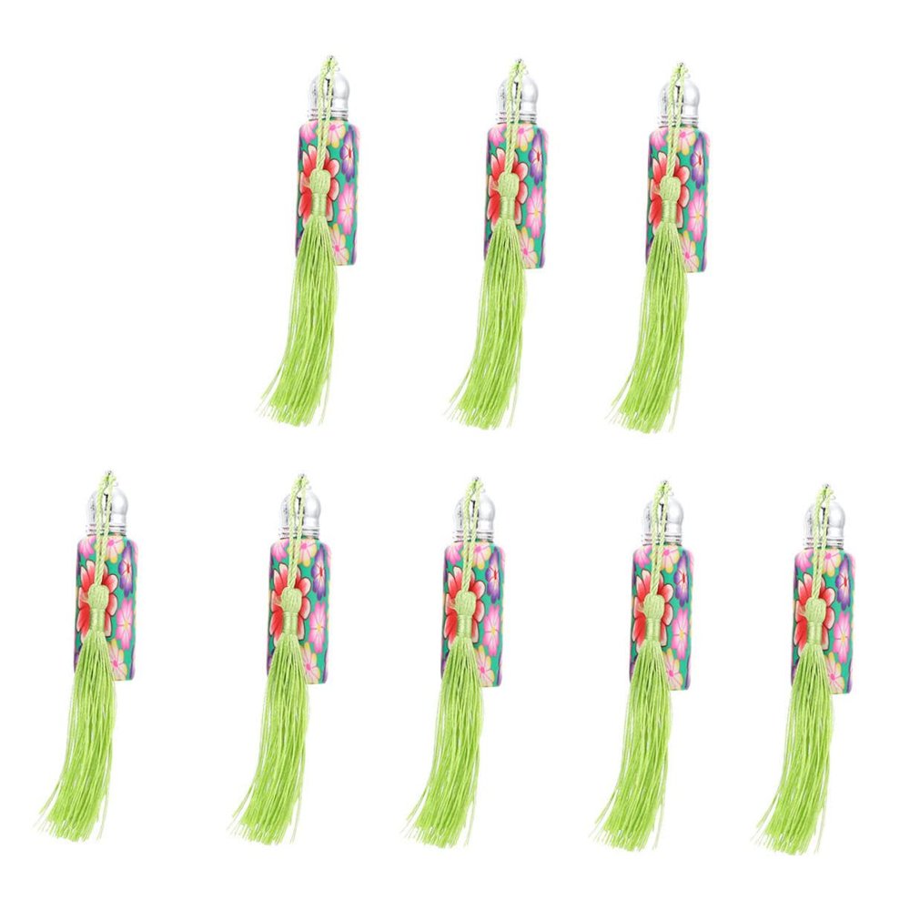 8 Refillable 6 mL Glass Roll-On Bottles for Perfume and Oil Blends