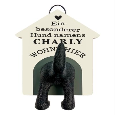 History & Heraldry Personalized Dog Leash Holder, Charly