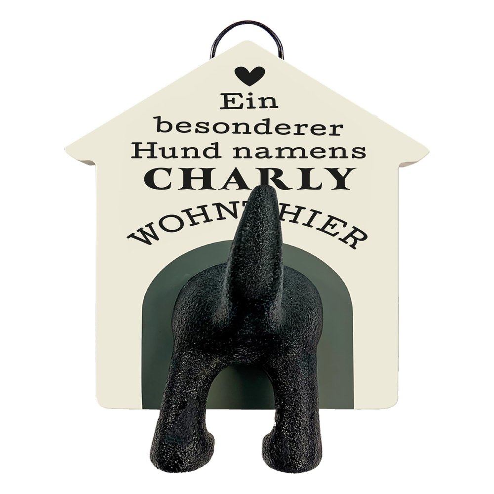 History & Heraldry Personalized Dog Leash Holder, Charly