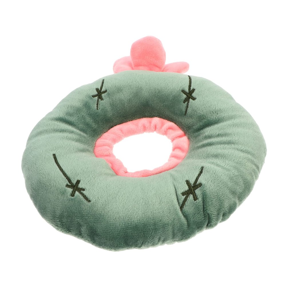 Happyyami Adjustable Recovery Collar for Cats, Soft Plush, Green