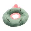 Happyyami Adjustable Recovery Collar for Cats, Soft Plush, Green view 1