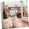 Happyyami Adjustable Recovery Collar for Cats, Soft Plush, Green view 3
