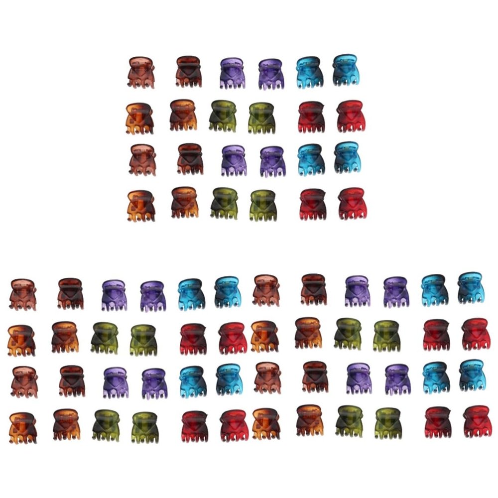 FRCOLOR 144-Piece Mini Hair Clips, Colorful Small Hair Clips for Girls, Creative Hairstyles and Daily Use