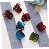 FRCOLOR 144-Piece Mini Hair Clips, Colorful Small Hair Clips for Girls, Creative Hairstyles and Daily Use view 3
