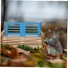 BESPORTBLE Wooden Hamster House with Stairs and Hideout view 3