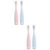 FRCOLOR 4-Piece Ultra-Fine Soft Toothbrush Set for Girls and Toddlers view 1