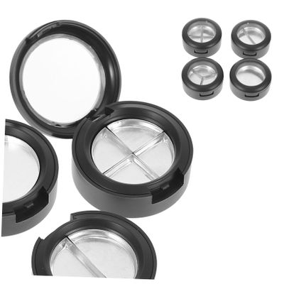 TOVINANNA Portable Empty Magnetic Makeup Palette with Multiple Compartments, Plastic, 4 Pieces