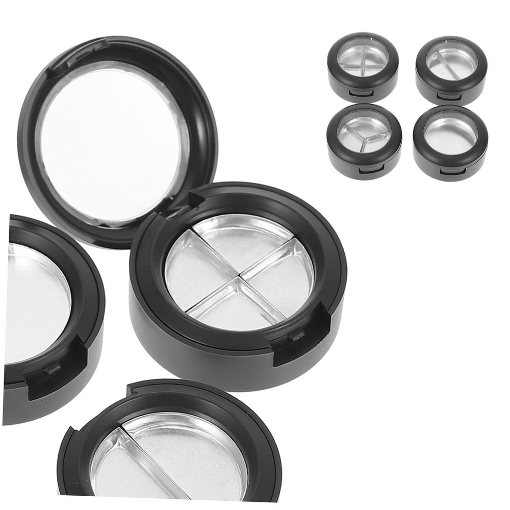 TOVINANNA Portable Empty Magnetic Makeup Palette with Multiple Compartments, Plastic, 4 Pieces