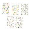 Healvian Glow-in-the-Dark Self-Adhesive Nail Stickers, 5 Sheets, Waterproof Easter Designs view 1