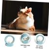 CIYODO 1-Piece Cat Scratching Toy with Mouse Pendant, Interactive Scratching Board for Kittens, Blue Design view 2