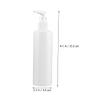 Refillable Plastic Pump Bottles, 250 ml, White, 10-Pack view 3