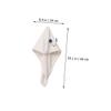 MAGICLULU 3-Piece Bunny Ear Hair-Drying Towel Caps, Lightweight Coral Fleece view 3