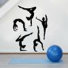 SHELOG Gymnastics Silhouette Wall Decal, Female Gymnast, Bedroom, Gym, Dance Studio, Vinyl Wall Art view 1