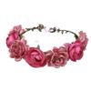 MAGICLULU 2-Piece Bridal Rose Wreath Headbands view 4