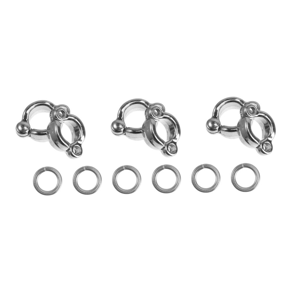 BESPORTBLE 6-Piece Stainless Steel U-Shaped Bird Training Rings