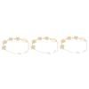 MAGICLULU 3-Piece Gold Bridal Hair Accessories Set view 1