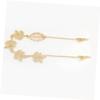 MAGICLULU 3-Piece Gold Bridal Hair Accessories Set view 3