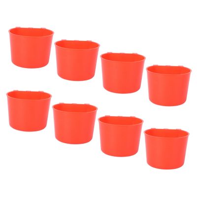 Yardwe Bird Food Bowls for Cages, Reusable and Washable, 8 Pieces