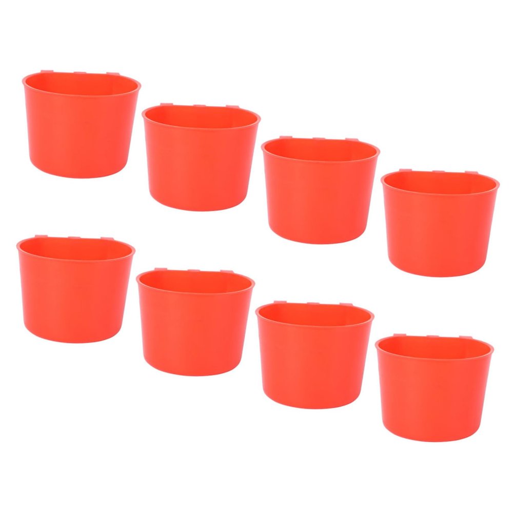 Yardwe Bird Food Bowls for Cages, Reusable and Washable, 8 Pieces