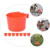 Yardwe Bird Food Bowls for Cages, Reusable and Washable, 8 Pieces view 3