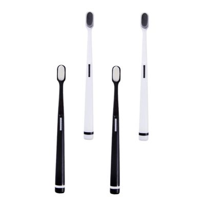 FRCOLOR 4-Pack Toothbrushes for Adults and Pregnant Women, Soft Bristles
