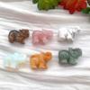 CZAOINCU AtkitS Natural Crystal Elephant Carving, Small Gemstone Decoration, Tiger Eye view 3