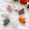 CZAOINCU AtkitS Natural Crystal Elephant Carving, Small Gemstone Decoration, Tiger Eye view 4