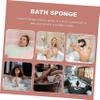 Healeved 4-Piece Honeycomb Bath Sponge Blocks for Kids and Adults view 2