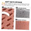 Healeved 4-Piece Honeycomb Bath Sponge Blocks for Kids and Adults view 3