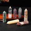 CZAOINCU 1-Piece Natural Rose Quartz Hexagonal Crystal Point, 70–80 mm view 3