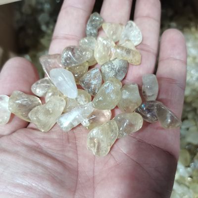 CZAOINCU Natural Crystal Gravel Sample, Quartz/Topaz, Multicolor, Aquarium Decor, 100 g