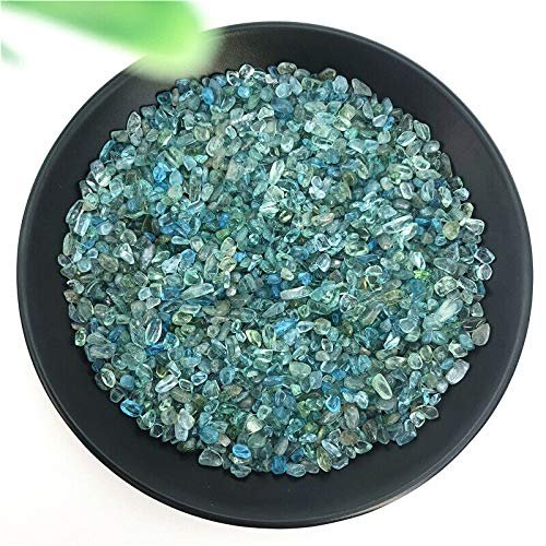 CZAOINCU Room Decoration, 50 g, 24 mm Natural Blue Crystal Stone, Mini Polished Gravel for Aquarium Decoration, Natural Stone