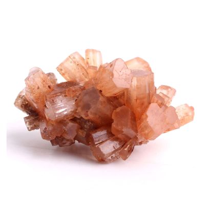 BIANMTSW Natural Rare Orange Aragonite Quartz Crystal Cluster Raw Stone, 2 Pieces, 40–50 g