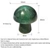 CZAOINCU Natural Crystal Mushroom Ornament, Lilac Lepidolite, 20 × 15 mm view 2