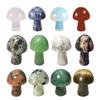 CZAOINCU Natural Crystal Mushroom Ornament, Lilac Lepidolite, 20 × 15 mm view 4