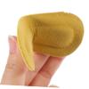 minkissy 4 Pairs Non-Slip Suede Foam Heel Cushions with Adhesive, Comfortable and Protective for High Heels and Casual Shoes, Yellow view 3
