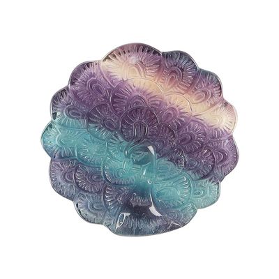 BIANMTSW Natural Quartz Crystal Star, Rainbow Fluorite Love Gemstone