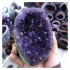 BIANMTSW Natural Purple Amethyst Stone Geode Crystal Cluster Home Decor, Full of Texture (Color: 1700g–1800g, 1 pc) view 4