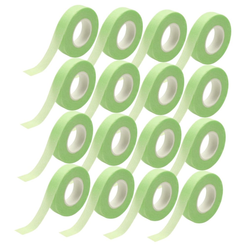 HAKIDZEL 20 Rolls Green Fabric Tape for Eyelash Extensions