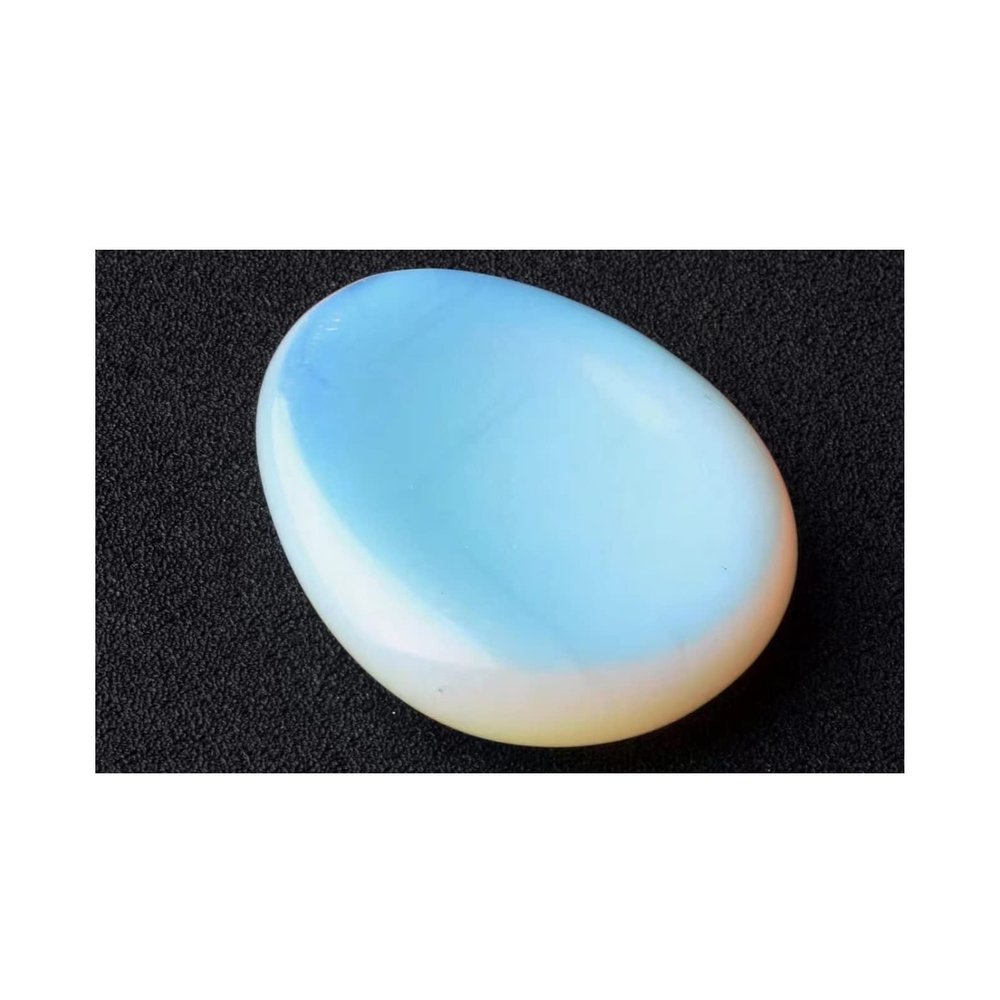 CZAOINCU Seven Forget Crystal Success, Health & Wealth Thumb Massage Stones, Opal, One Size