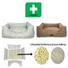 elropet San Marino Orthopedic Corduroy Dog Bed, Cappuccino, XS view 4