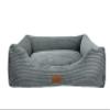 elropet Orthopedic Corduroy Dog Bed, M, Mouse Gray, 90 x 75 x 22 cm view 2