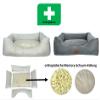 elropet Orthopedic Corduroy Dog Bed, M, Mouse Gray, 90 x 75 x 22 cm view 4