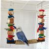 BESPORTBLE Parrot Chew Toy with Perch, Bark and Corn Cob view 2