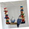 BESPORTBLE Parrot Chew Toy with Perch, Bark and Corn Cob view 3