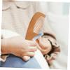 FRCOLOR 6-Piece Wooden Comb and Massage Brush Set for Toddlers view 3