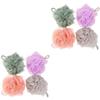 Healeved 8-Piece Body Exfoliating Sponges, Loofah Mesh Shower Poufs for Gentle Cleansing and Massage view 1