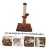Supvox Wear-Resistant Kitten Scratcher, Reusable Cat Scratching Post with Stable Base view 4