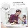 Sturdy Stainless Steel Shaving Soap Bowl for Men, Polished view 3