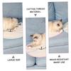 Round Cotton Cat Scratching Mat, White view 3